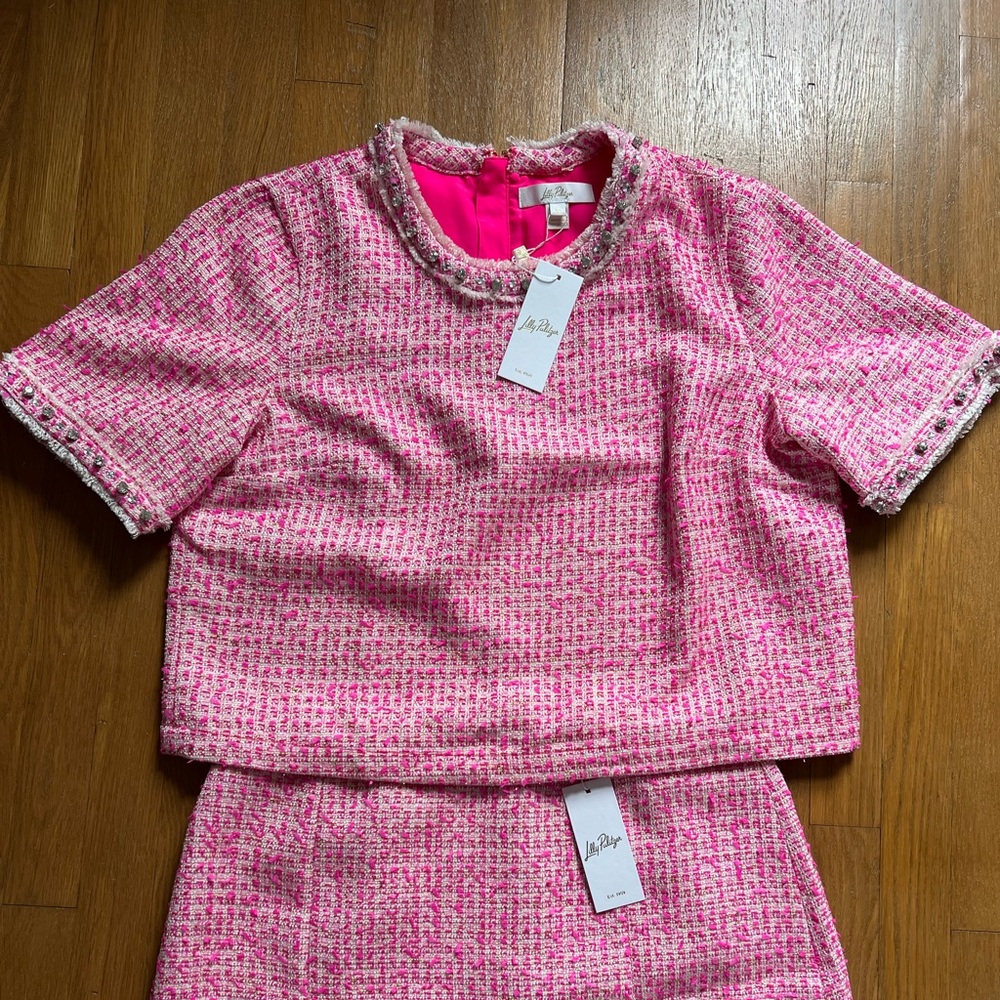 NWT Lilly Pulitzer Folie Boucle Top